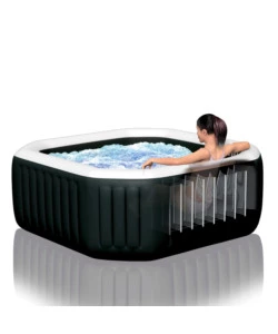 Piscina idromassaggio gonfiabile ottagonale intex "pure spa bubble e jet massage deluxe" - cod. 28462ex